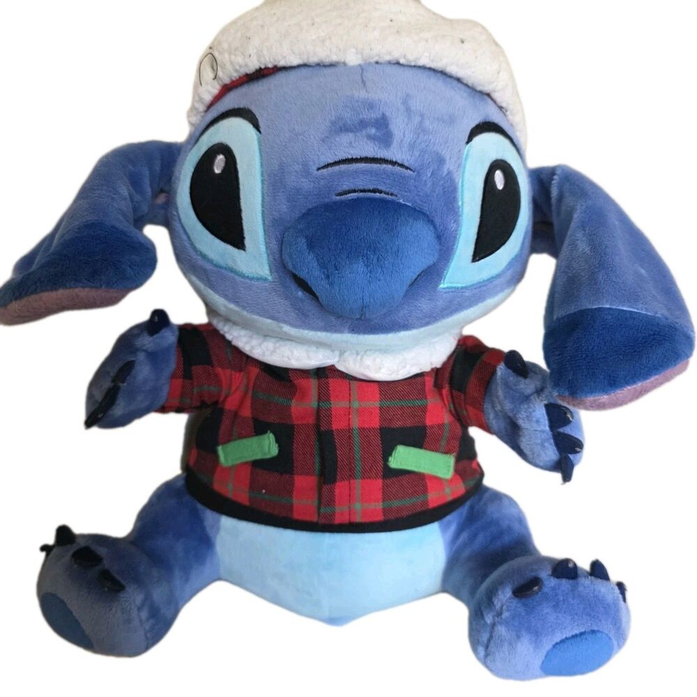 Disney Employee Store Lilo & Stitch CHRISTMAS Exclusive Plush 13”